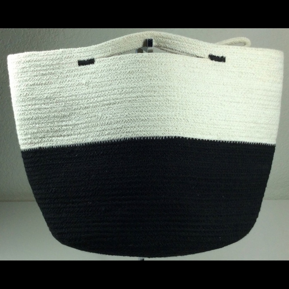 Mia Melange basket black and white